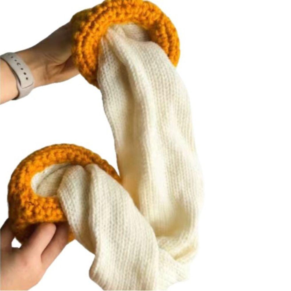Warm Cheese Stick Scarf Cute Long Neck Scarves Children Gift Thermal Neck Warmer Foodies Gift