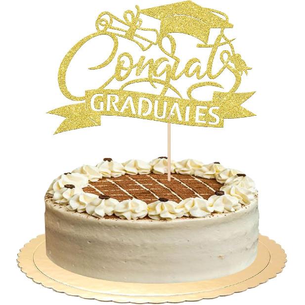 1 PCS High Heel Girl Graduation Cake Topper Black Pink Glitter Done Diploma Class of 2025 Congrats Grad Cap Cake Pick for 2025 Senior High School