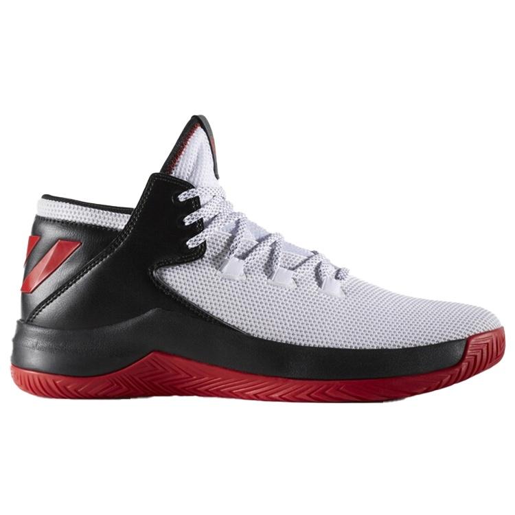 Adidas D Rose Menace 2 Breathable Low top Basketball Shoes Men's White Black Red BY4207