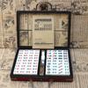 Chinese Numbered Mahjong Set 144 Tiles Mah-Jong Set Portable Chinese Toy with Box