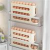 4-layer Version Slide Egg Storage Box Refrigerator Side Door Storage Box Egg Rolling Food Grade 30 Grids Eggs Organizer Holder