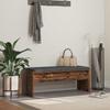 Hallway Bench with Cushion Reclaimed Wood Look 103 x 38 x 40 cm