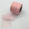 Радужная лента из тюля с сердечками для рукоделия, подарков, упаковки, декоративные ленты, любовь, звезды, кружево, рождественский декор