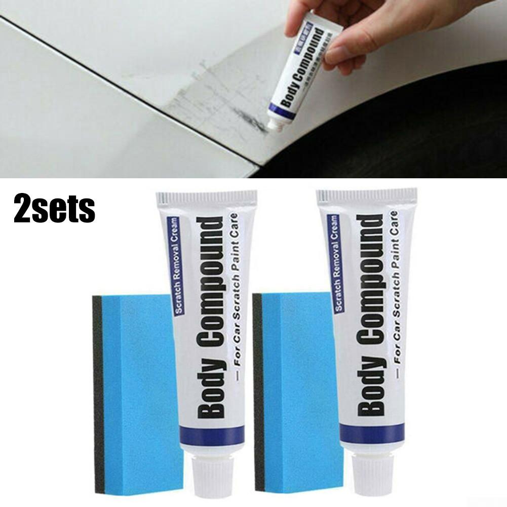 2 комплекта комплекта для ремонта царапин, паста для кузова, полировка автомобиля