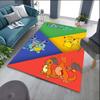 Cute Pokémon print home rug, anime style, cartoon welcome mat, a great gift for family and friends.