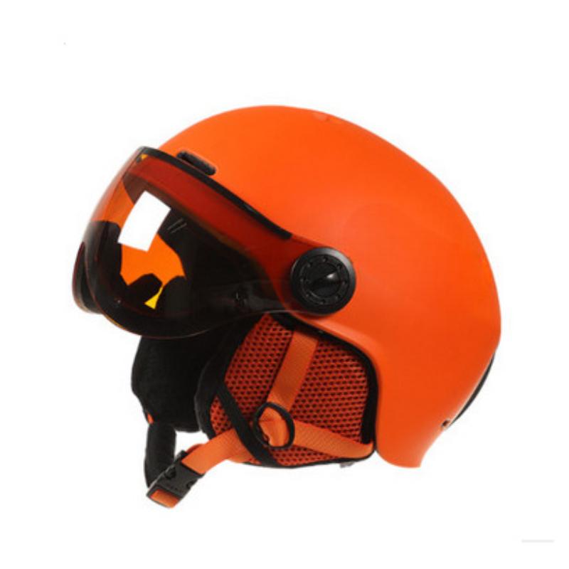 Ветрозащитный уличный лыжный шлем цельнолитой лыжный шлем сноуборд скейтборд спортивный шлем линза козырек очки