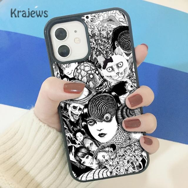 Мягкий чехол для телефона с изображением аниме «Junji Ito Tees Horror» для iPhone 14 5 SE 6s 7 8 plus X XR XS 11 12 13 pro max Samsung S21 S22