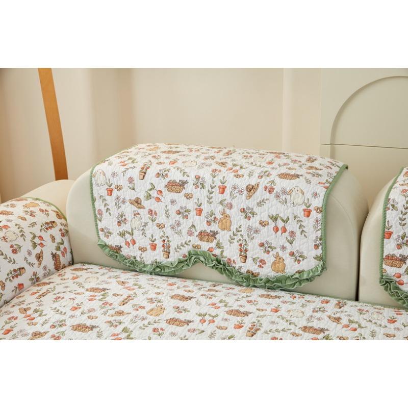 Подушка для дивана из хлопка, универсальная ткань для всех сезонов, нескользящая подушка для дивана, простой современный чехол для дивана из чистого хлопка, ткань для чехла