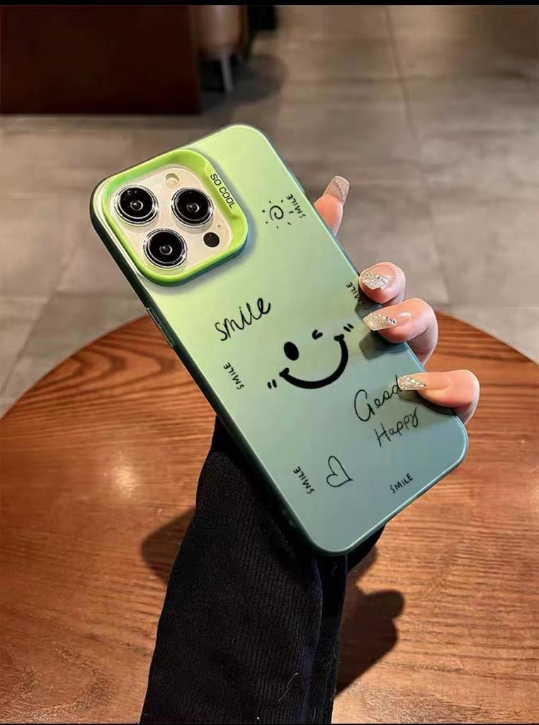 Новый модный смайлик подходит для чехла на телефон iphone17 Apple 15promax/14 противоударный 13pro16 тренд
