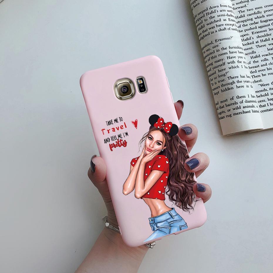 For Samsung Galaxy S7 egde case Cover for Samsung Galaxy S6 edge Case for Samsung S7 S6 G920F SM-G925F Cover Cute Silicon Fundas