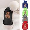 Pet Vest Cartoon Bear Printing Dog Mesh Tank Top Summer Ultrathin Breathable 2-legged Design Puppy Shirt for Small Pets