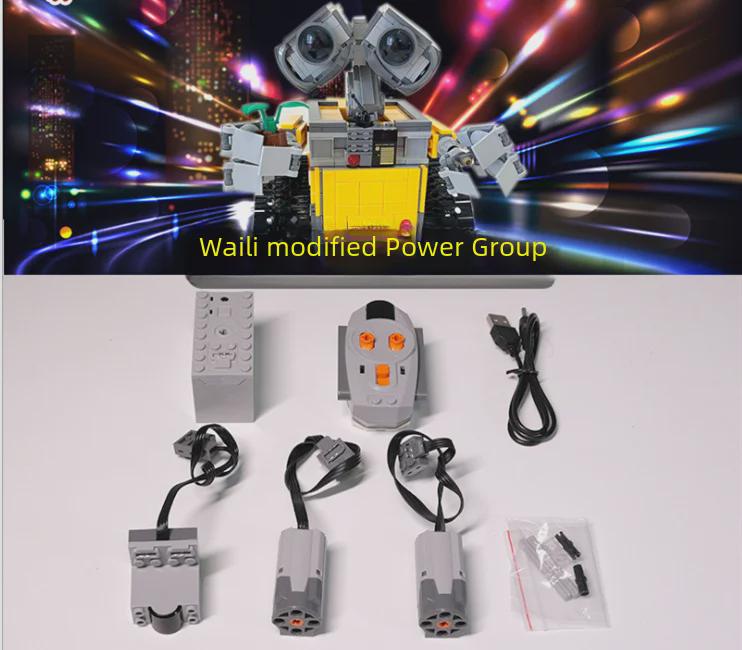 WALL-E Robot MOC Electric Power Kit: Remote-Controlled LEGO-Compatible Building Block Accessories
