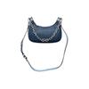MICHAEL KORS Cora logo embossed zipper closure polyurethane handheld crossbody shoulder bag medium women's navy