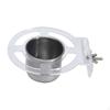 Bird Feeding Dish Cups Pet Cage Holder Stainless Steel Bowls for Birdcage Coop Water
