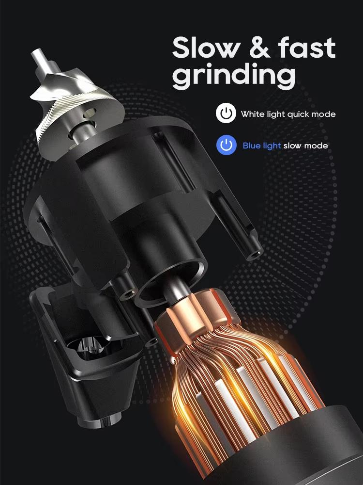 HiBREW New G5 48mm Conical Burr Electric Coffee Grinder Compact Portable Coffee Bean Mill Kitchen for Espresso Turkish Coffee