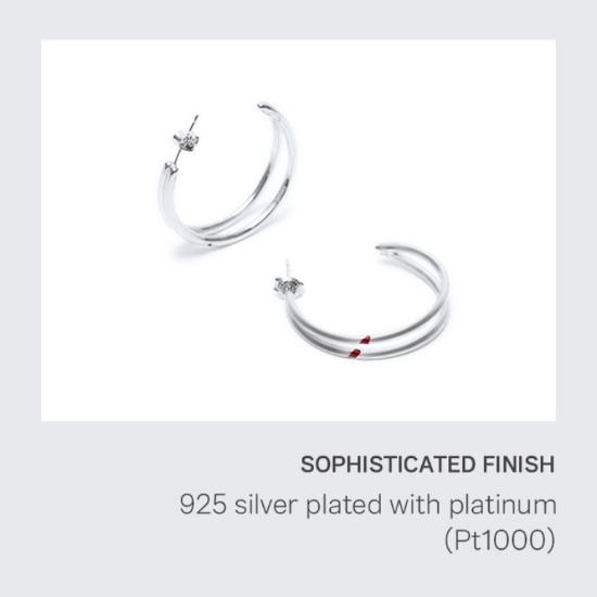 BTS Серьги с красной резьбой Чимина