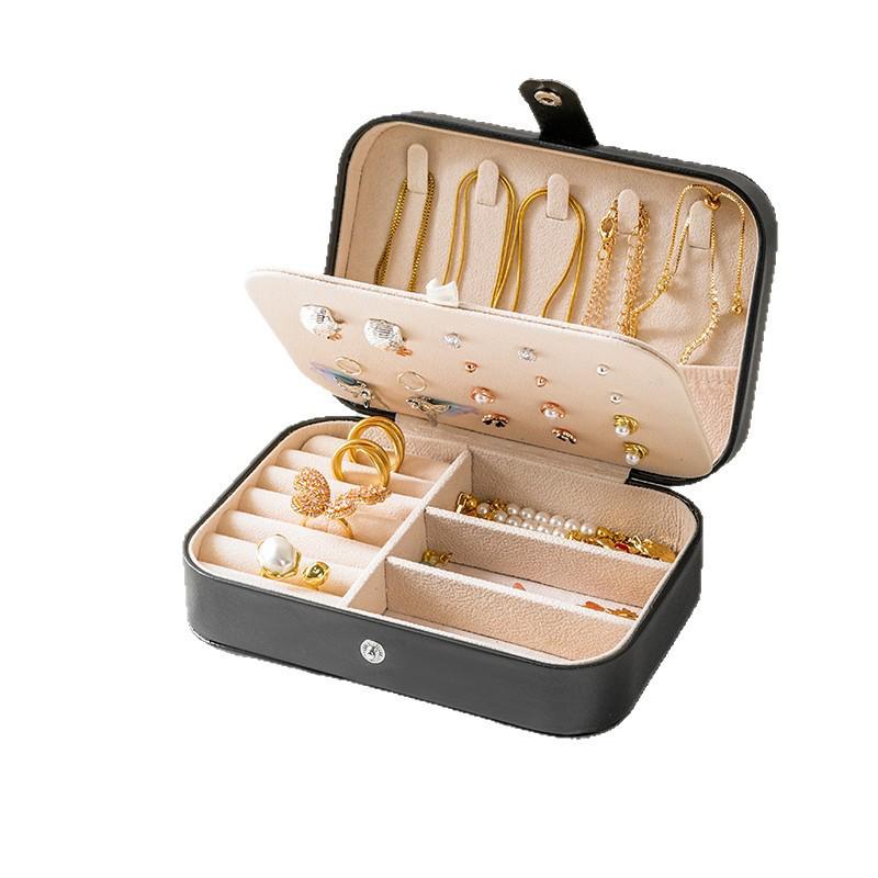 Портативная мини-шкатулка для украшений для колец, серег и ожерелий