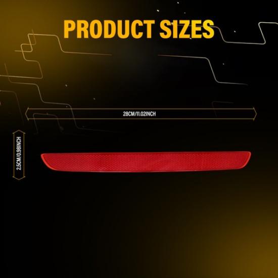 For -23 Honda Civic Rear Bumper Reflector Light Tail Lamp Case Left&Right EA