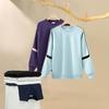 Early Autumn Trendy 380g Cotton Color Block Round Neck Oversized Hoodie for Women & Couples