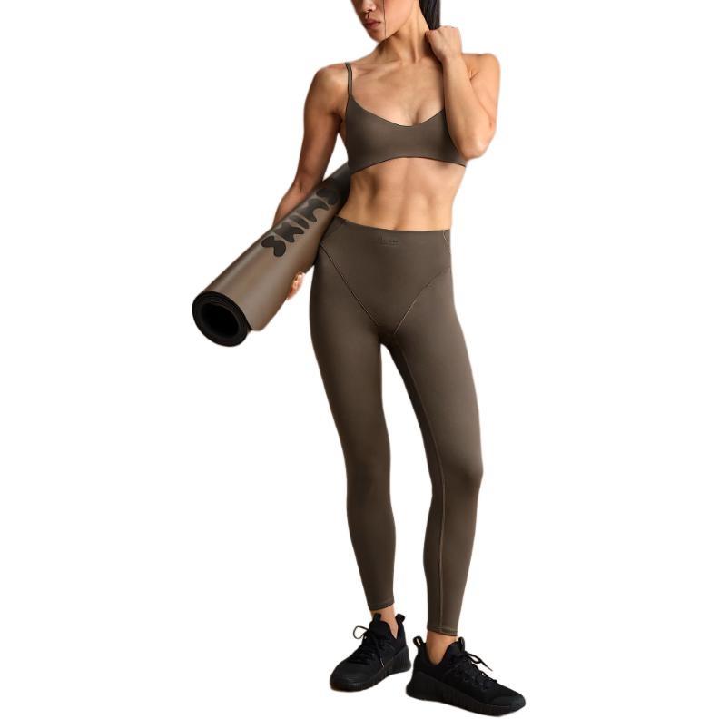 (WMNS) Nike x SKIMS Matte High-Waisted V-Line 26" Leggings 'Dark Sepia' Women's BOLEG7008W-DSP