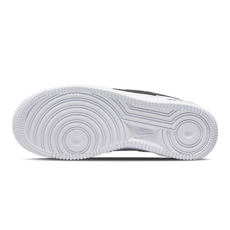 Nike Кроссовки Air Force 1 Low с вырезанным логотипом Swoosh Белые Черные GS DR7889-100
