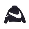 Nike Куртка с полумолнией и большой галочкой Мужские куртки черные AJ1404-010