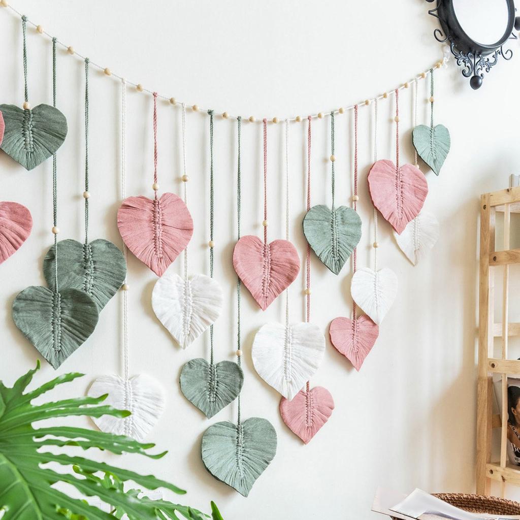 Macrame Wall Hanging Tapestry Wall Art Decor Dorm Living Room Home Decor Fringe Pendant Woven Boho Wall Decor