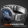 22-миллиметровый ремешок из нержавеющей стали для Huawei Watch GT6 5 Pro 46 мм Watch 5 4 Быстросъемный ремешок для Amazfit Balance 2 1 OnePlus Watch 3