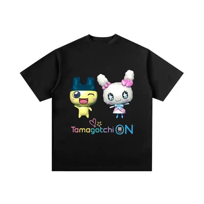 Tamagotchi Friends Tshirt Unisexs Women Tshirt Tops Graphic Female Kawaii Cartoon Harajuku Tshirt Tee Femme Y2K Clothing