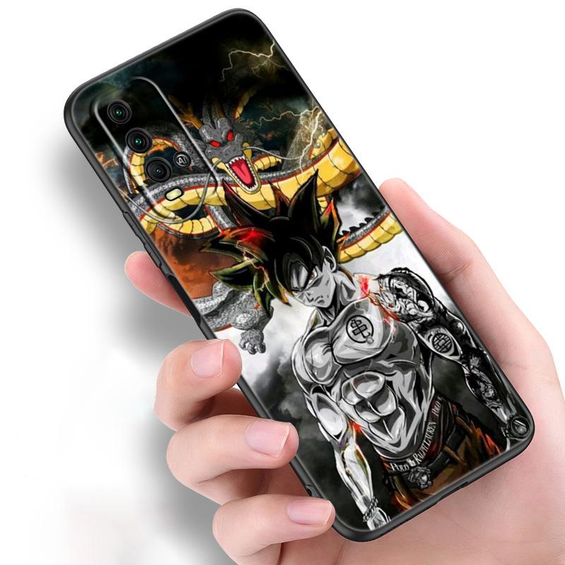 Japan Anime Son Goku Silicone Phone Case For Xiaomi Redmi Note 10 10T 10S 9S 8T 9 8 7 Pro Max 8A 9A 9C 9T Black Soft Cover Coque