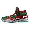 Li Ning WOW 3 Way Of Wade 3 Рождественские Нескользящие Средние Баскетбольные Кроссовки Мужские Зеленый Красный Белый ABAJ013-12