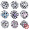 Authentic S925 Sterling Silver Pavé Clear Zircon Sparkling Heart Round Luxury Beads Fit  Charms Bracelet Original Jewelry