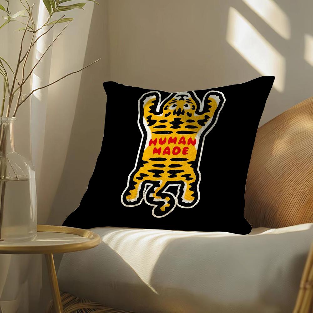 DDashionCuteMMadeNigoCartoonHHumans Pillow Case pillowcase doublesided printed sofa cushion bedroom headboard