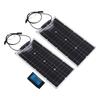 50W Solar Charger Kit Waterproof Double Piece Photovoltaic Panel with 30A Battery Charger