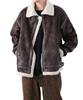 Military Jacket Faux Shearling Jacket Brown [Improbes] [SIDEWAYSTANCE] B-3 Men's