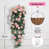 Искусственная цветочная лоза для подвешивания на стену в помещении - Зеленый декор из вьющихся растений