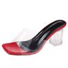 Fashion Women's Fashion Transparent High Heels Women's Sandals Summer Women's Sandals Slippers Fish Mouth Transparent Casual Women Shoes