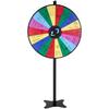 36 inch Spinning Prize Wheel, 18 Slots Spinning Wheel, Roulette Wheel with a Dry Erase and 2 Markers, Tabletop or Floor Standing Win Fortune Spin