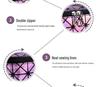 Женская водонепроницаемая 3D-лазерная косметичка и сумка для туалетных принадлежностей