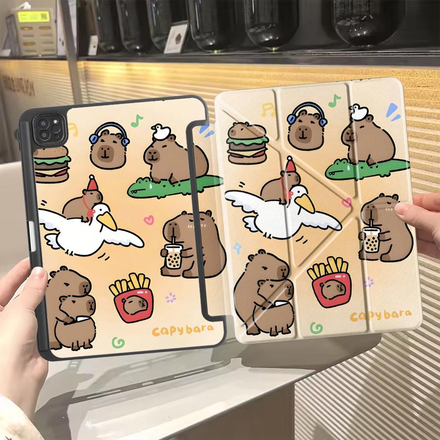 Милый чехол для планшета с морской свинкой для iPad Mini 6 7 Air 4 5 M3 M2 1 2 M4 11 дюймов Pro 2025 Pro 11-го 10-го 9-го 8-го 7-го 12,9 дюйма Держатель
