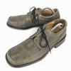 Германия Lloyd Тяжелая Кожаная Обувь с Носком-U 25.5 Хаки Туфли Деловые(ИСПОЛЬЗОВАЛ)