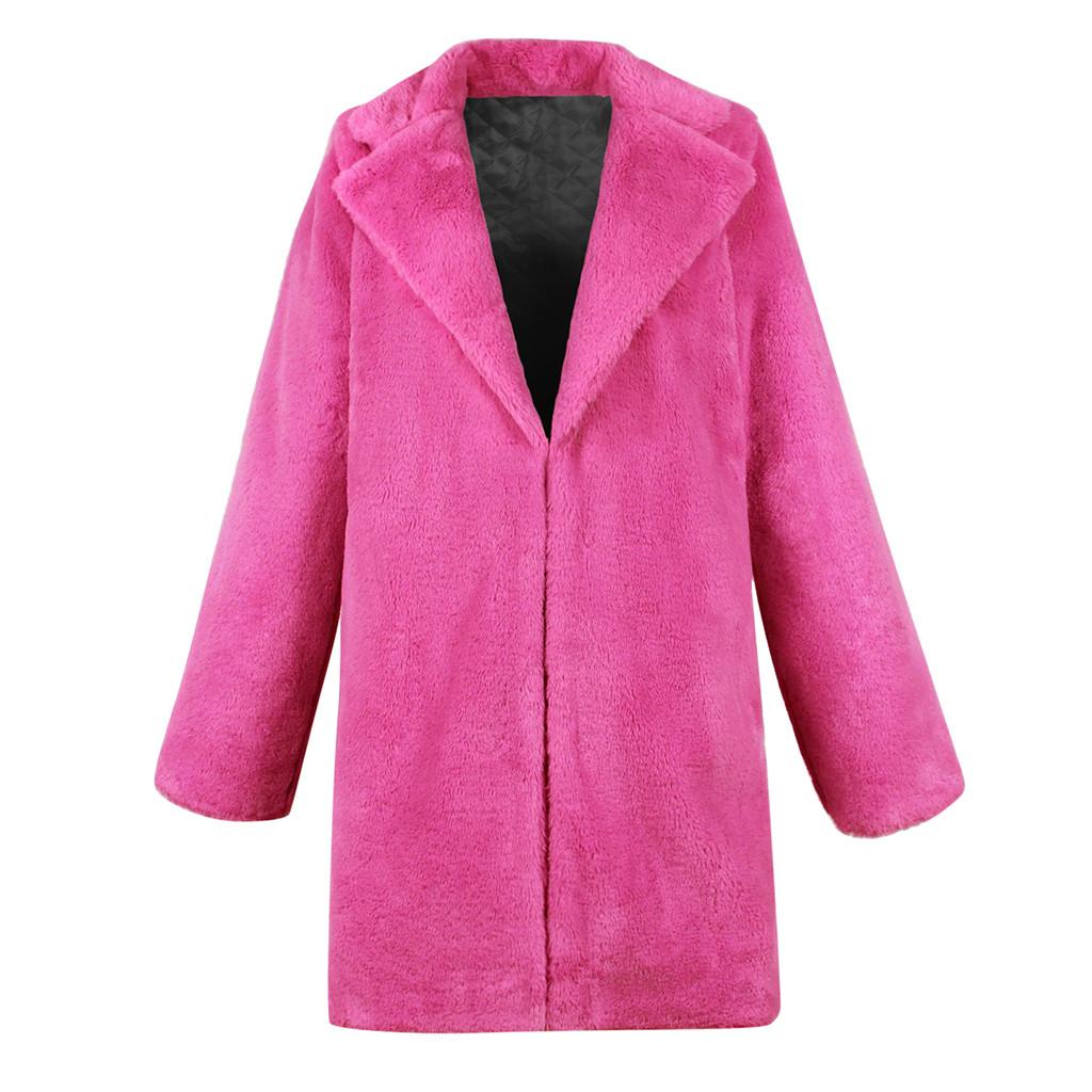 Womens Winter Teddy Bear Faux Coat Jackets Ladies Warm Jumper Outwear