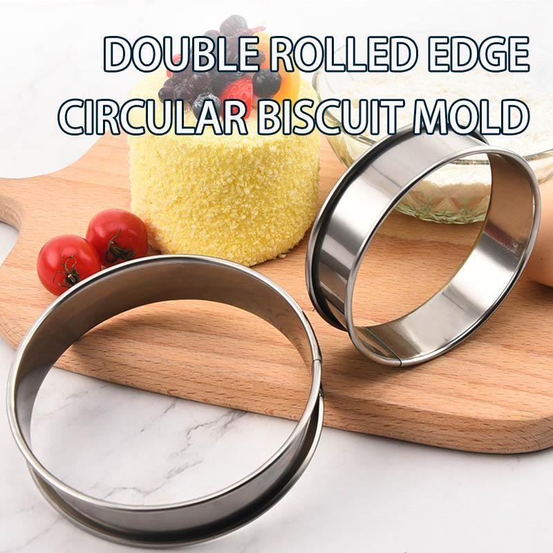 Круглая форма для печенья, форма для выпечки, кольца для маффинов, кольца из нержавеющей стали, кольца для пирогов, кольца для выпечки