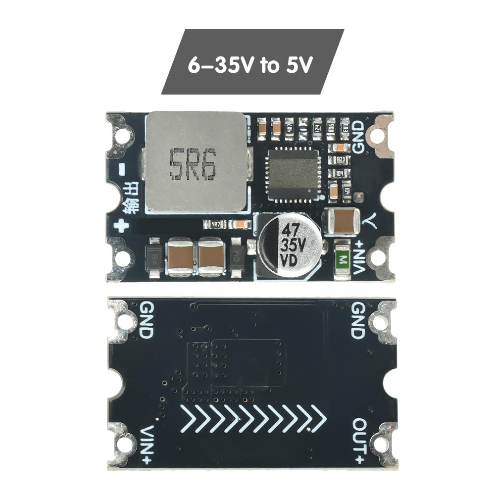 DC6-35V to 5V 12V Step-Down Power Supply Module DC-DC 8A Buck Converter Module Voltage Regulator with TVS and Fuse