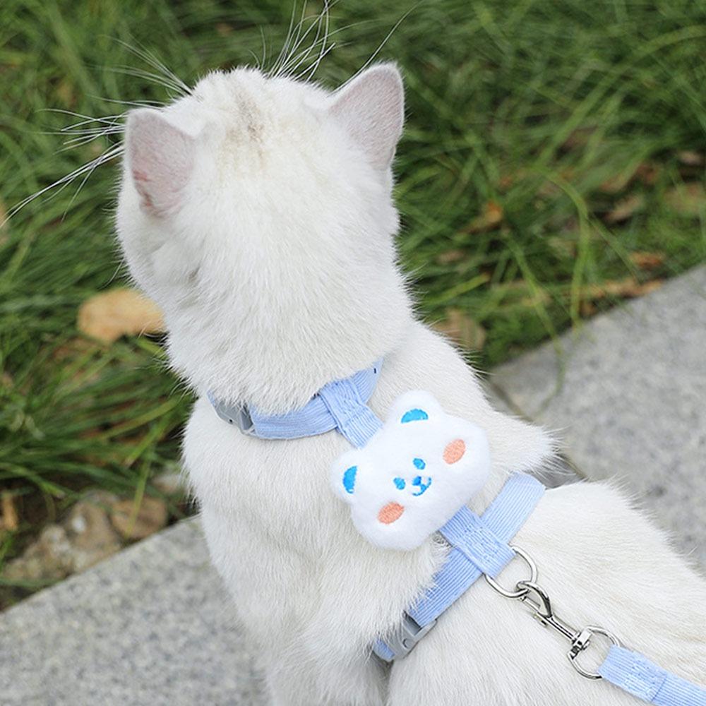 Cute Animal Dog Chest Straps Breathable Pet Walking Harnesses Lead Summer Pet Vest Harness Pet