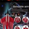 1× Sound Control Red Light Eyes Witch Ghost Horror Hanging Ghost For Halloween