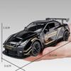 Новый 1:24 крутых спортивных автомобиля GTR, литые игрушечные модели из цинкового сплава, высокая имитация звука и света, коллекция детских игрушек для мальчиков, подарок