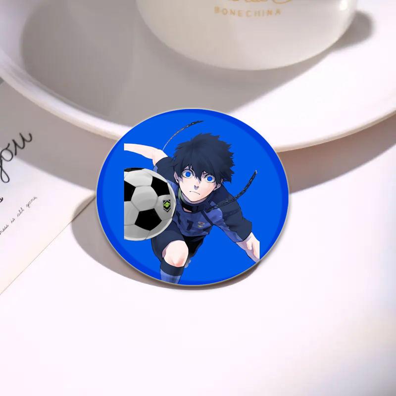 32/44/58mm Blue Lock Tinplate Pin Cartoon Character Bachira Meguru Seishiro Nagi Reo Mikage Brooch Snap-in Badge Accessorie Fans Gift