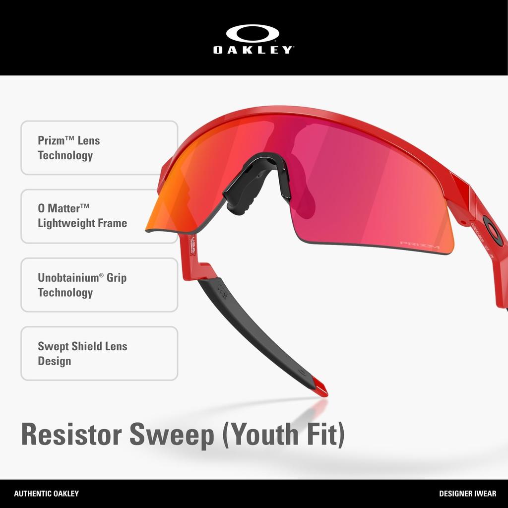 Oakley Солнцезащитные очки RESISTOR SWEEP REDLINE PRIZM FIELD YOUTH SUN 0OJ9015 90150828 Поляризационные [Oakley]