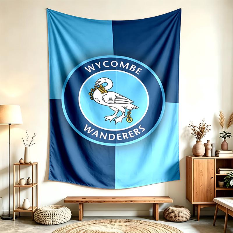 Wycombe Wanderers Football Club (1) Tapestry Suitable For Decorating Homes Dorms And Bedrooms Soft To The Touch And A Perfect Gift For Friends And Fam